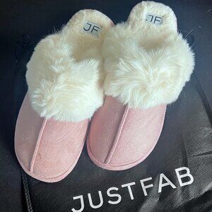 JUSTFAB Harper Slipper Blush / Pale Pink